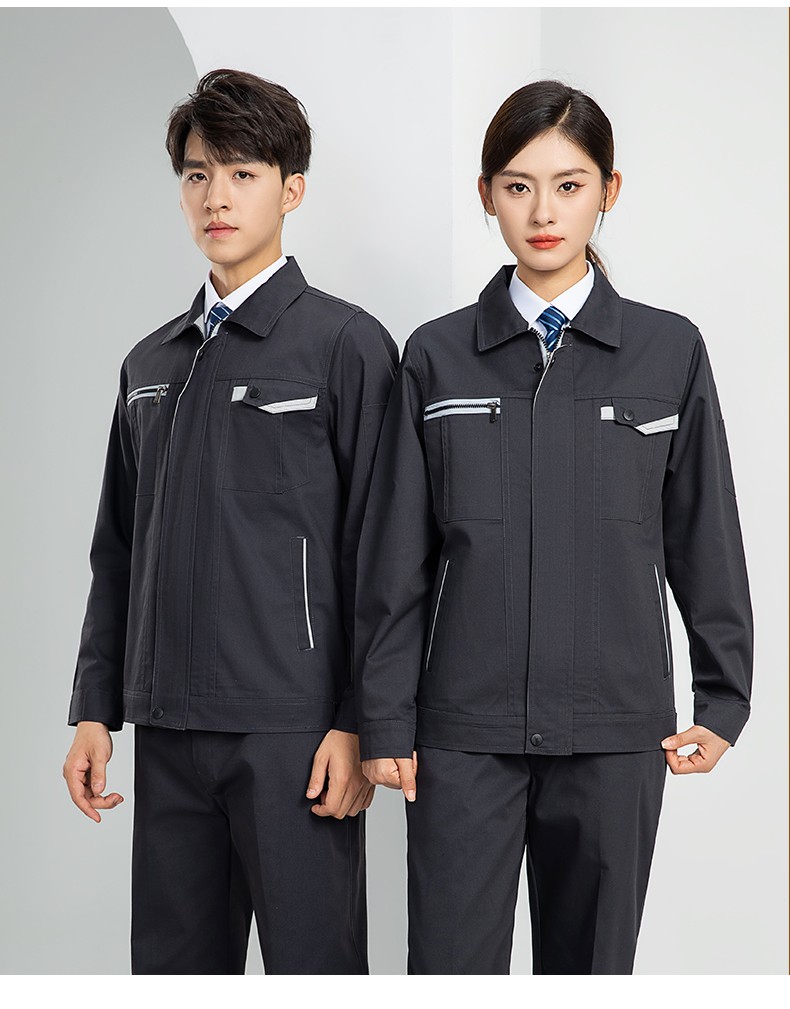 LW-8103 秋季高品质工作服定制车间企业车间工厂厂服时尚立体版型工装印字(图21)