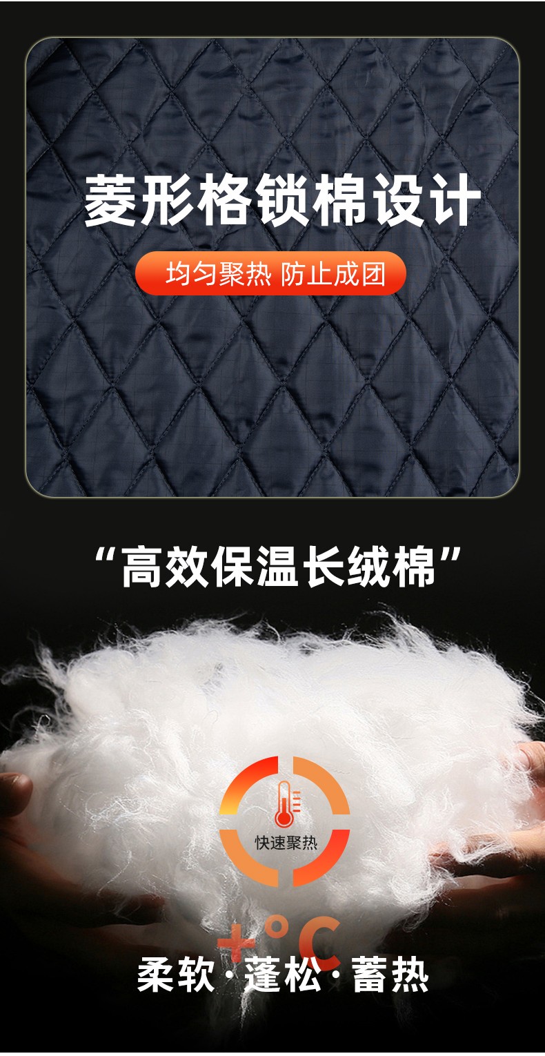 YJ-1305 冬季工作服棉衣男耐磨加绒加厚石油化工防静电防酸碱劳保棉服外套(图9)