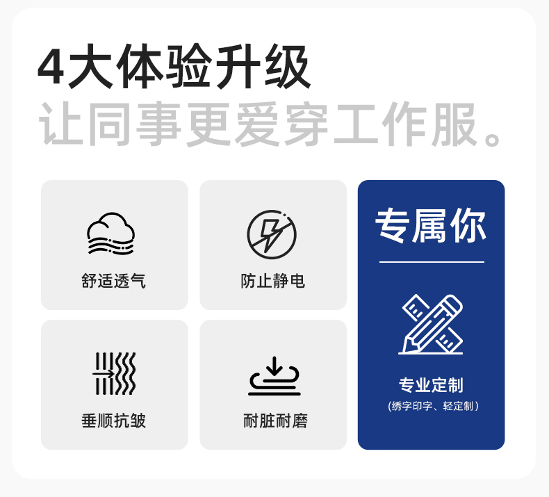 LJ-680011 秋冬高端工作服套装男防静电电工工程师电力工厂劳保工服上衣印字(图2)