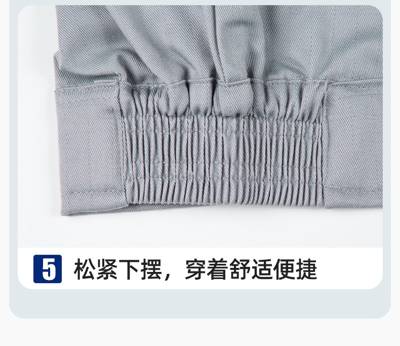 YM-20801S 防静电工作服套装男秋冬双层加厚化工厂电子厂电工装加油站劳保服(图10)