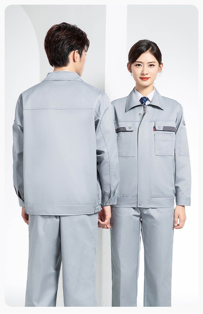 YM-20801S 防静电工作服套装男秋冬双层加厚化工厂电子厂电工装加油站劳保服(图18)