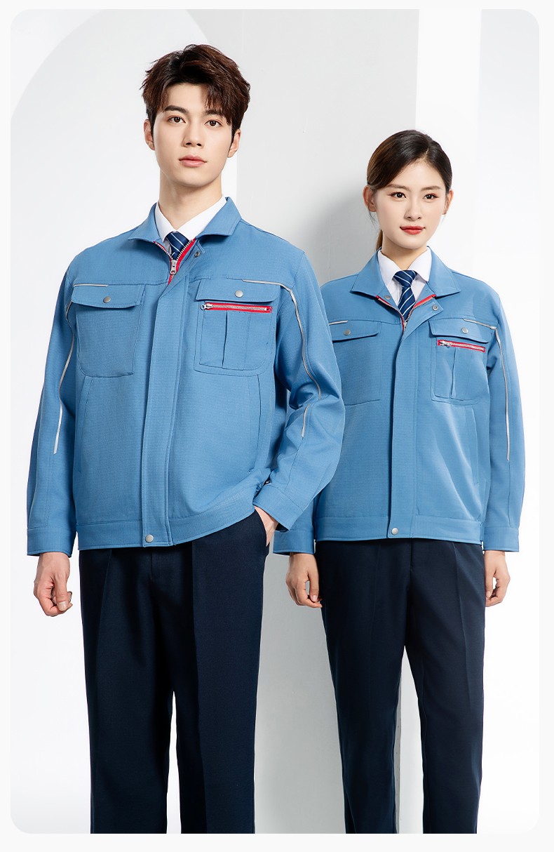 LJ-680012 秋冬高端防静电工作服套装男电力电工工程服电子厂劳保服上衣厂服(图19)