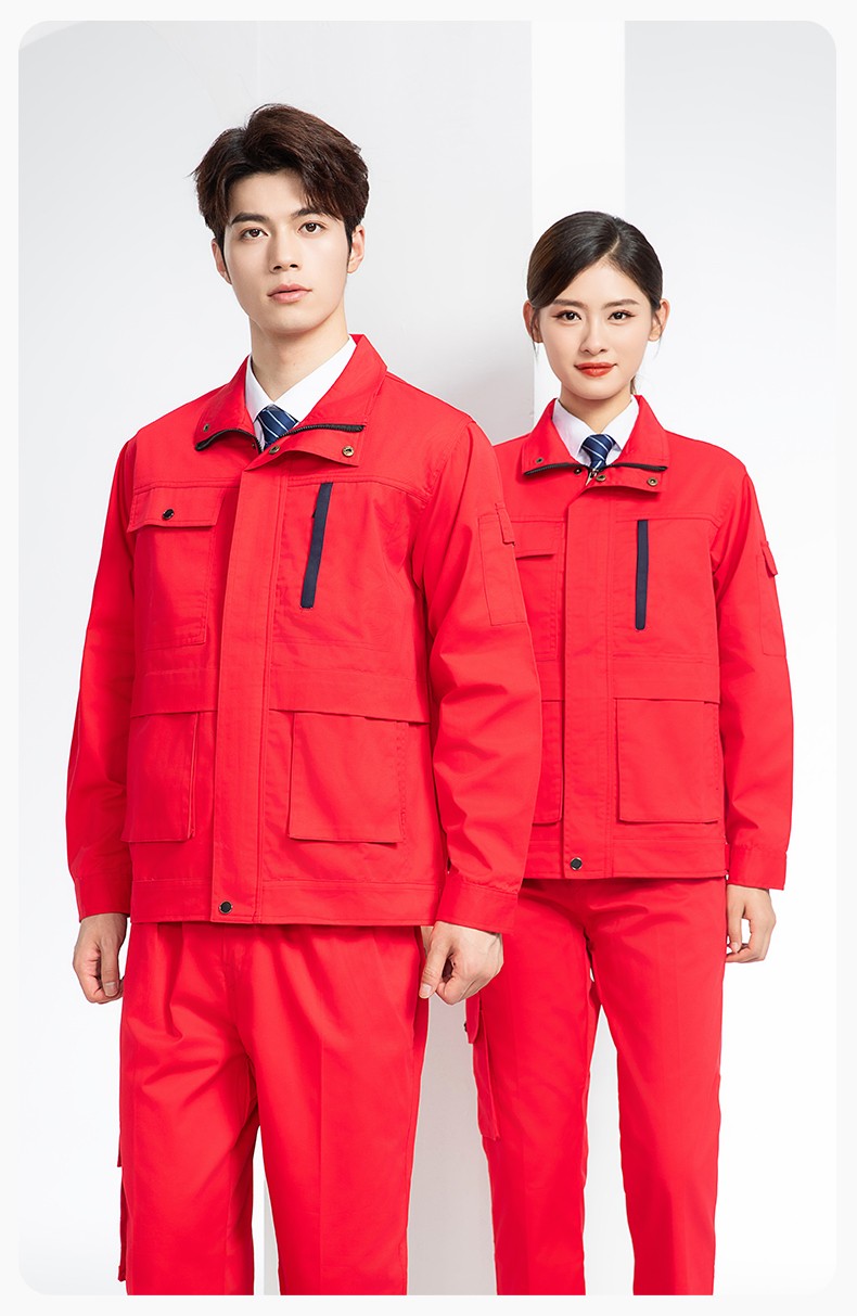 DM8050 春秋CVC工作服套装男耐磨长袖上衣工装工厂服车间汽修劳保服批发(图16)