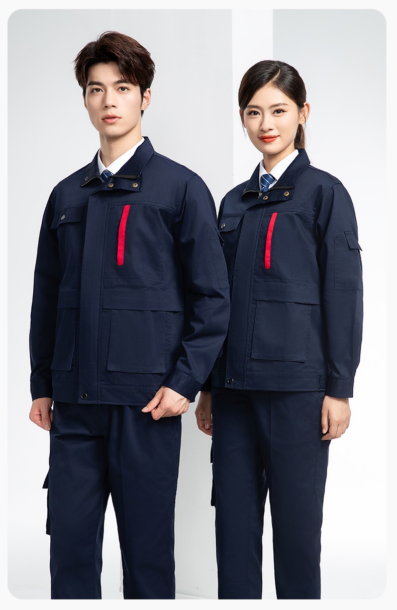 DM8050 春秋CVC工作服套装男耐磨长袖上衣工装工厂服车间汽修劳保服批发(图19)