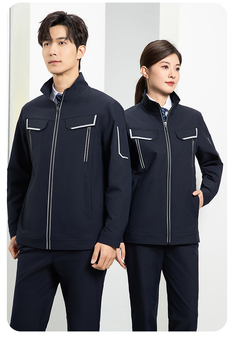 YJ-SK006 高端工作服套装定制秋冬季工服电力工厂厂服工装耐磨劳保工程服(图18)