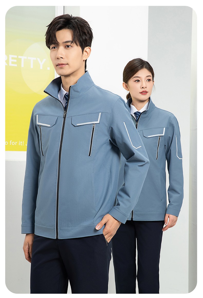YJ-SK006 高端工作服套装定制秋冬季工服电力工厂厂服工装耐磨劳保工程服(图21)