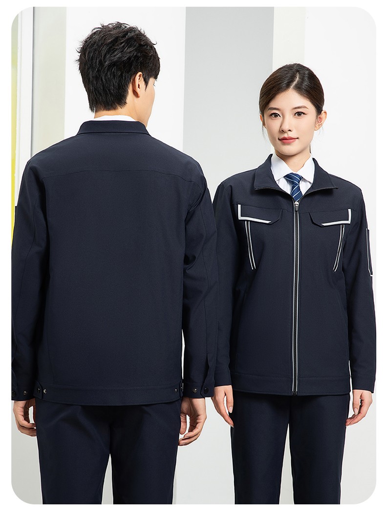 YJ-SK006 高端工作服套装定制秋冬季工服电力工厂厂服工装耐磨劳保工程服(图20)