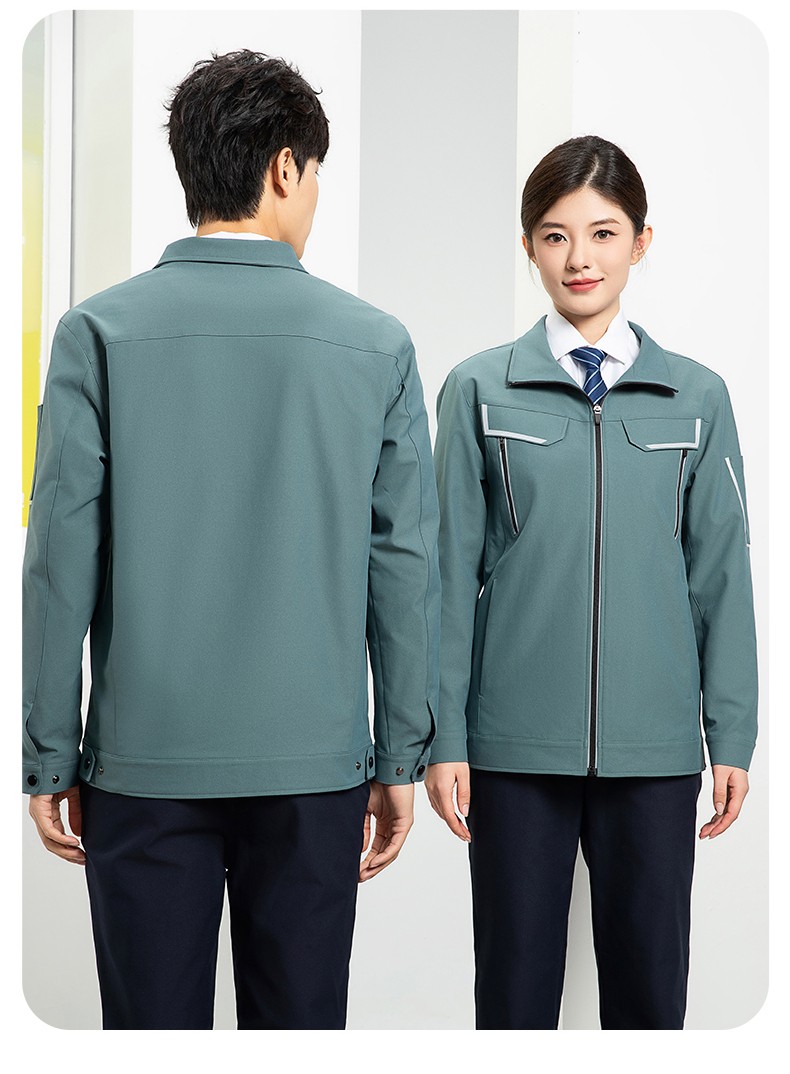YJ-SK006 高端工作服套装定制秋冬季工服电力工厂厂服工装耐磨劳保工程服(图29)