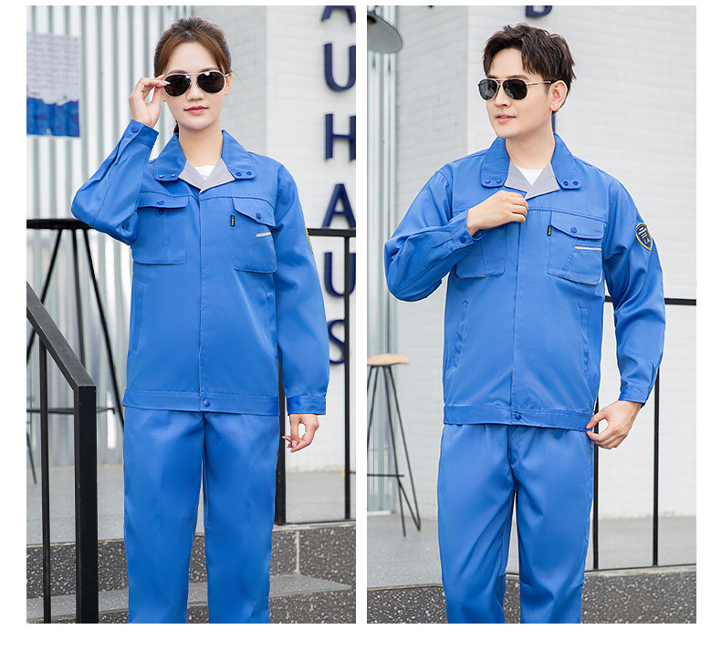 TZS13-15 恒漉防酸碱防静电工作服套装定制化工厂车间耐腐蚀硫酸定制劳保服(图10)