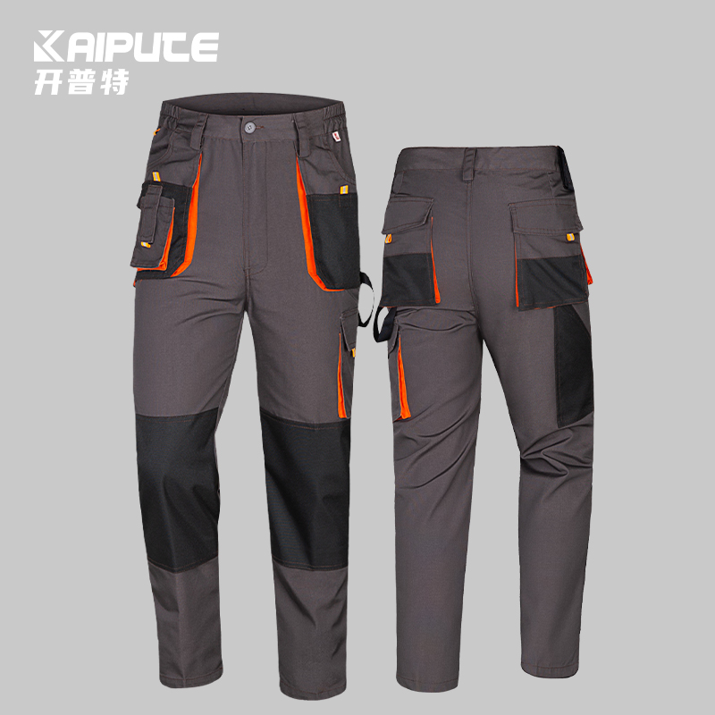 WD2118 跨境劳保工装裤男耐磨多口袋大兜多兜工作裤汽修电工外贸出 口裤子